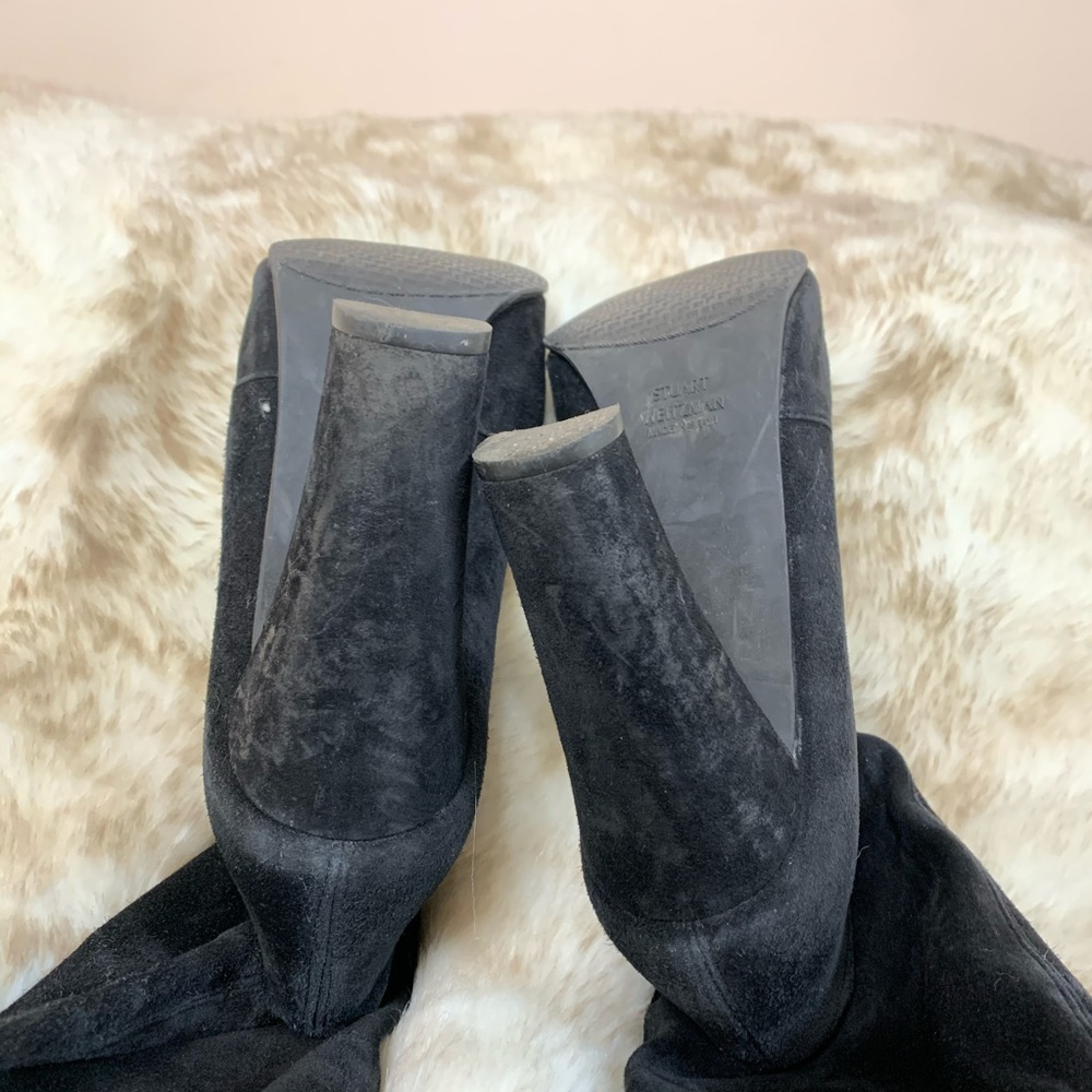 Stuart Weitzman Highland Black Over the Knee Boots - Picture 6 of 7